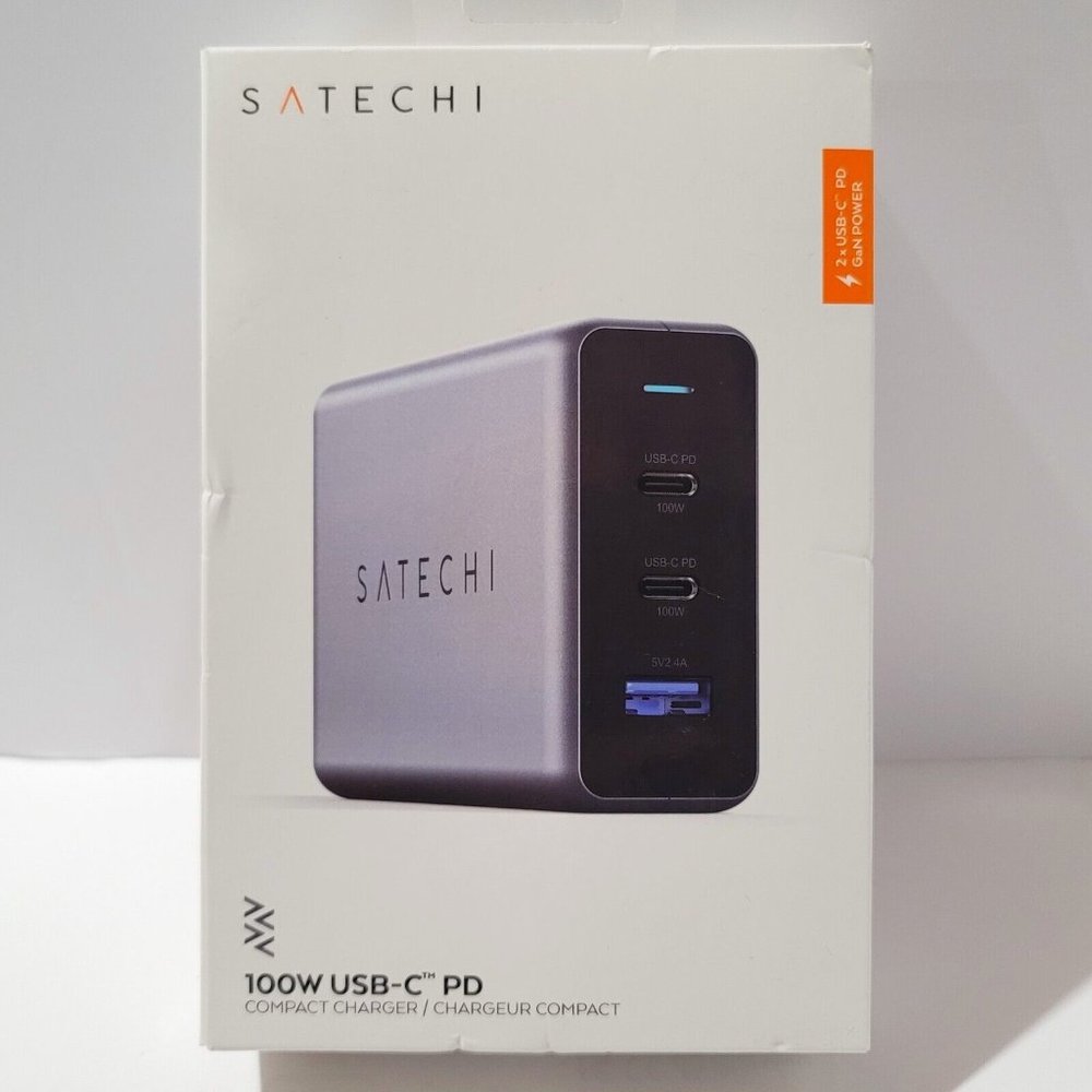 COPY - Satechi 100W 3-Port USB Type-C and Type-A PD Compact GaN Charger #ST-TC1…
